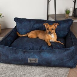 Scruffs & Tramps Hundebett Kensington Grösse L 90x70 cm Marineblau